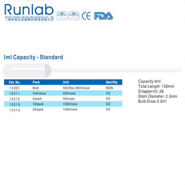 4ml Capacity Transfer Pipette